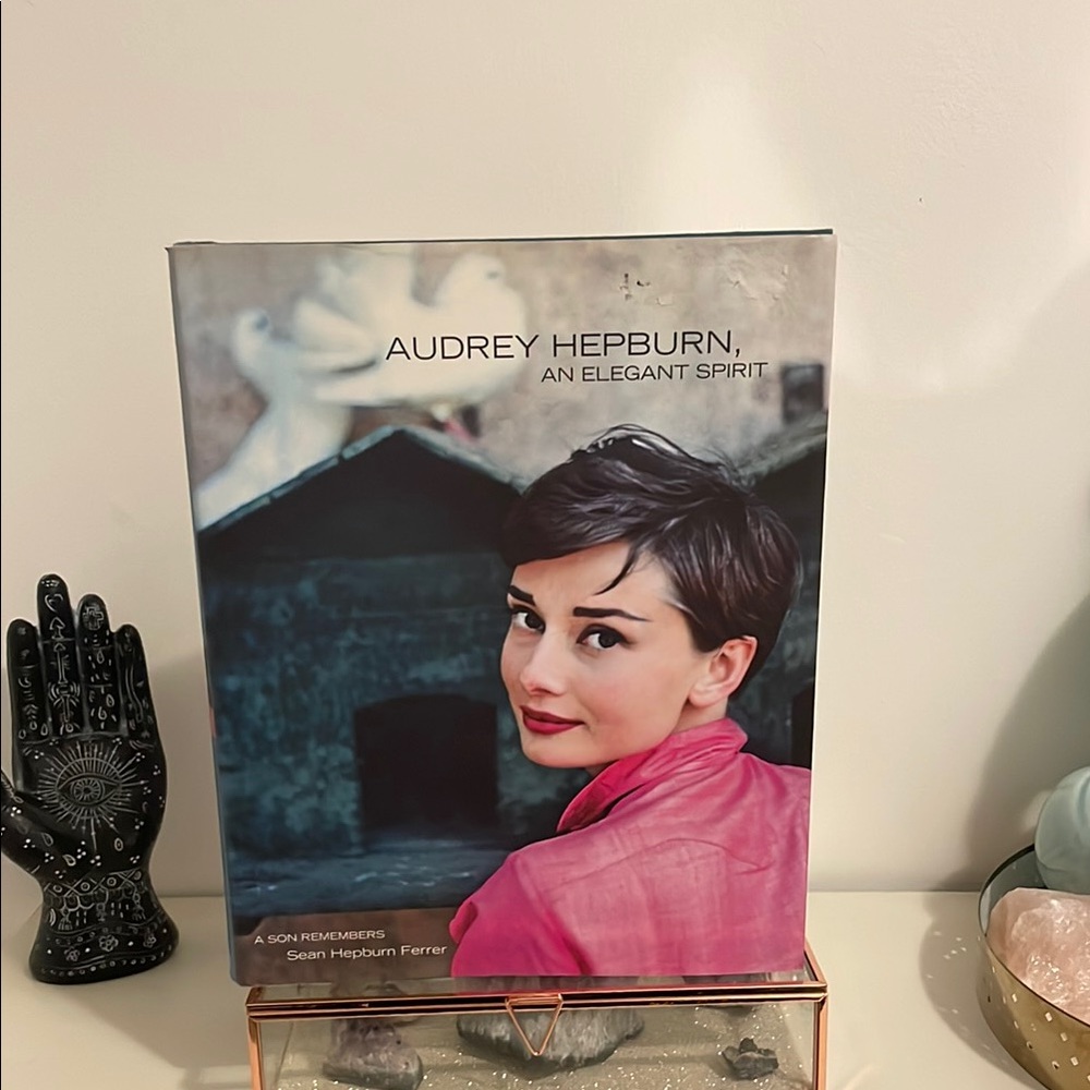 Audrey Hepburn Book with Pink Cover